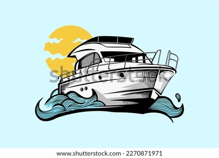 boat on ocean with beachy vibes.