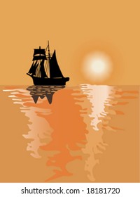 boat on the sea