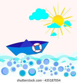 boat on the sea