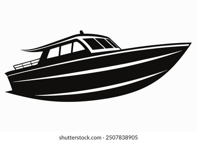A boat on white background