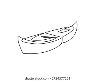 Vector de dibujo de una línea de barco, ilustración de línea continua minimalista sobre fondo blanco Ilustración de dibujo de línea de barco en un estilo de línea continua