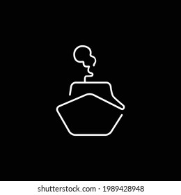 Boat Outline blue gradient vector icon