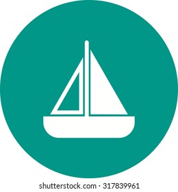 Boat, paper, toy icon vector image.Can also be used for toy and games. Suitable for mobile apps, web apps and print media.