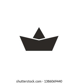 Boat, paper vector icon. Simple element illustration from UI concept. Boat, paper vector icon. Finance concept vector illustration.