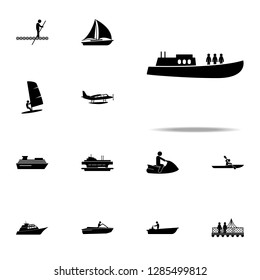 boat, passenger, people icon. water transportation icons universal set for web and mobile