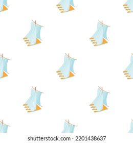 Boat pattern seamless background texture repeat wallpaper geometric vector