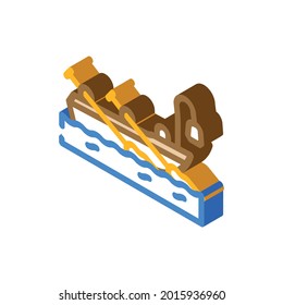 boat pirate isometric icon vector. boat pirate sign. isolated symbol illustration