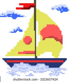 Boat in the pixel