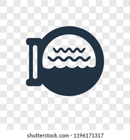 Boat Porthole vector icon isolated on transparent background, Boat Porthole transparency logo concept