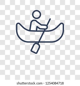 Boat race icon. Trendy Boat race logo concept on transparent background from Activity and Hobbies collection