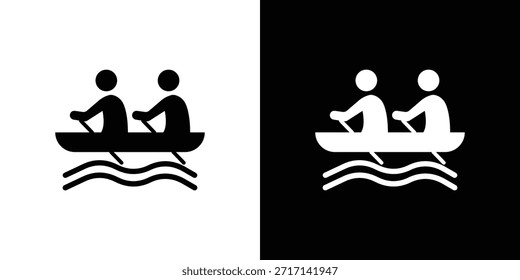 Vector de elemento de diseño de Vector de icono de carrera de barco eps 10