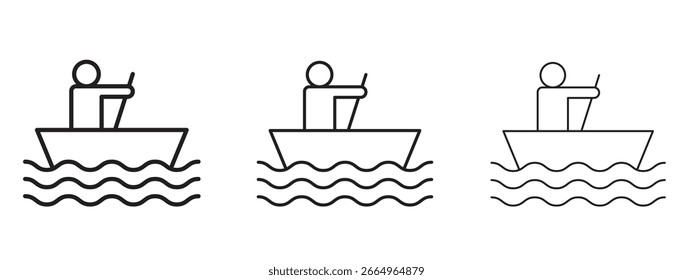 Icono de la regata para los Elementos del Sitio web o de los App, logotipo. Gráficos de Vector de píxeles