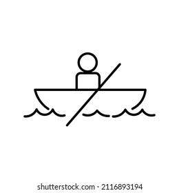 boat ride icon or symbol design
