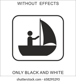 Boat rider sign