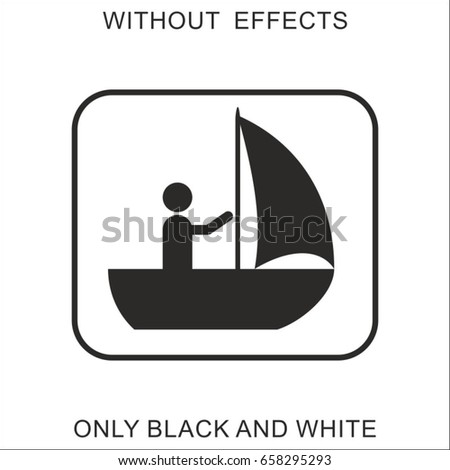Boat rider sign