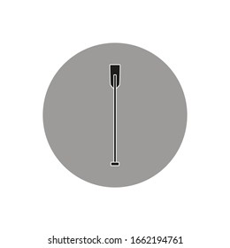 fondo blanco de remo de bote, vector de icono