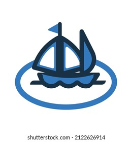 Icono de vela o barco