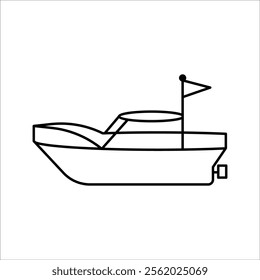 Boat with sail logo, ship, sail, boat vector , boat logo, boat icon, with white background