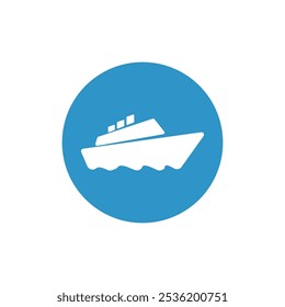 Boat or Sail Logo Vector Icon Template Illustration