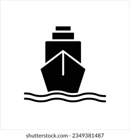 Boat, sail, sailing, ship, yacht icon. flat illustration on white background.
