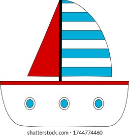 vector de icono de barco