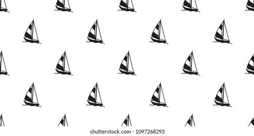 boat sailboat seamless pattern yacht anchor helm lighthouse vector maritime Nautical tropical isolated background wallpaper