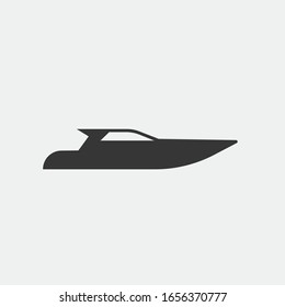 Boat, sailing, ship, yacht icon vector water transport