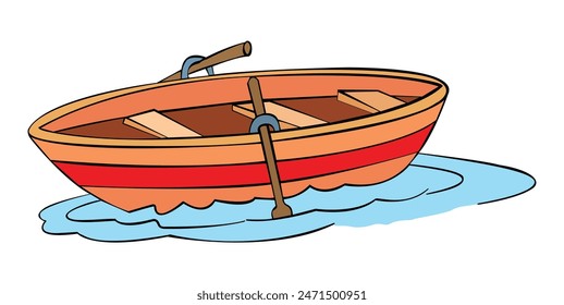 A boat sailing in water