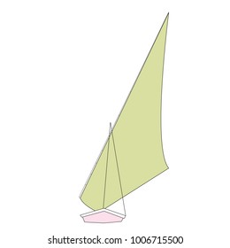 boat with sails icon