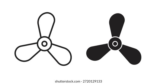 Ilustración de icono de tornillo de barco, Vector de línea delgada, signo de Diseño web,