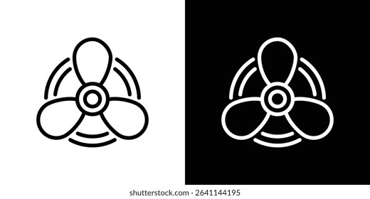 Boat screw icon vector simple element illustration editable
