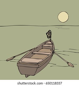 Boat in the sea