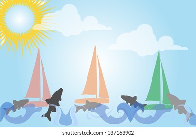 Boat and sea design