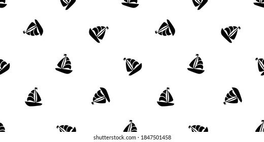 boat seamless pattern vector yacht pirate Anchor helm maritime Nautical sea ocean tile background scarf isolated repeat wallpaper doodle design