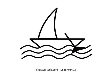 Boat, boat seed, speed, speed boat, sailboat free vector icon