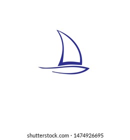 
boat with a shape like a hat / letter B