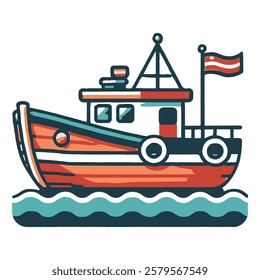 Boat and ship clipart vector