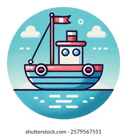 Boat and ship clipart vector