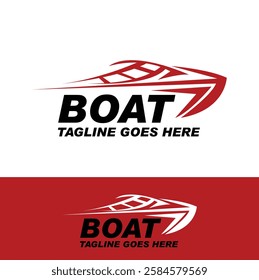 Boat ship cruise logo design