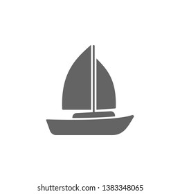 Boat, ship icon. Element of simple transport icon. Premium quality graphic design icon. Signs and symbols collection icon for websites