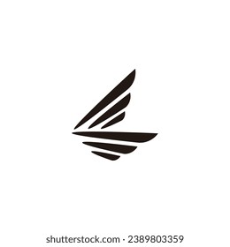 boat, ship, lines geometric symbol simple logo vector