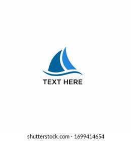 boat ship logo design template 