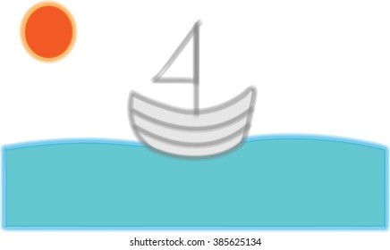 boat ship sea background