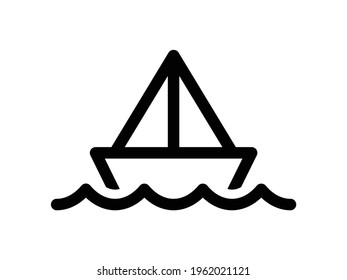 Schiffstransport Vektorsymbol.