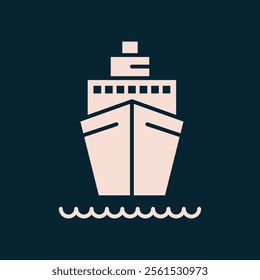 Boat Ship trendy artwork good abstract vector illustration colorful useable design.eps