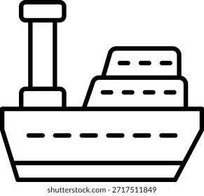 Icono de Vector de barco. Se puede utilizar para aplicaciones de impresión, móviles y de Web.