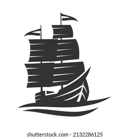 boat ship yacht logo Icon Illustration Brand Identity