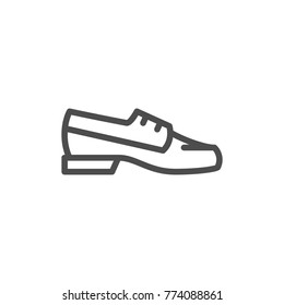 Boat shoe line icon