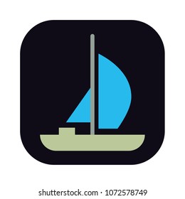 boat sign icon