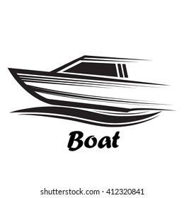 boat sign - vector illustration